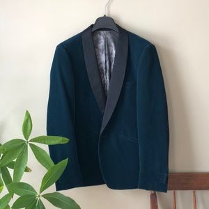 DEVIL’S ADVOCATE suede & satin blazer